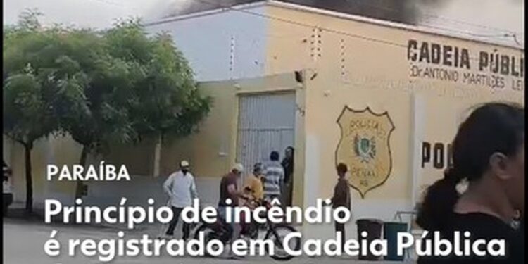 Princípio de incêndio é registrado em Cadeia Pública de Conceição, no Sertão da Paraíba